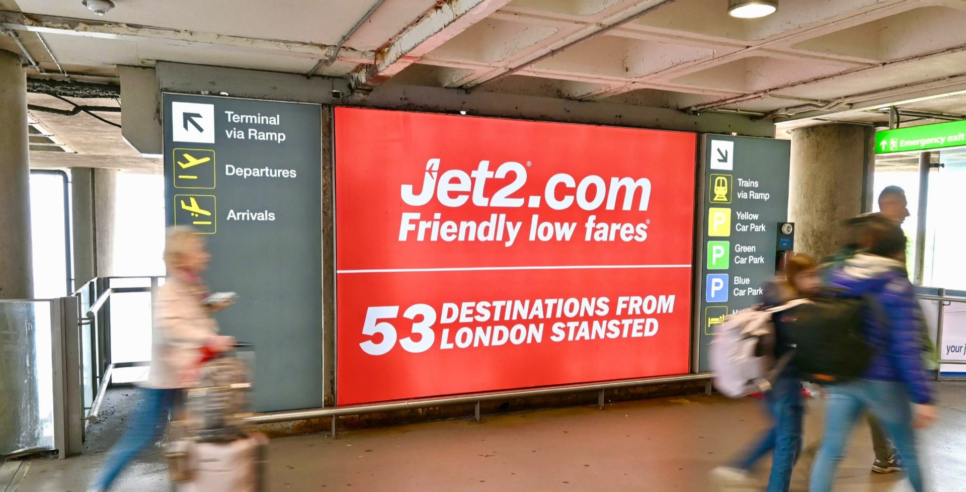 Airport terminal advertising in the UK