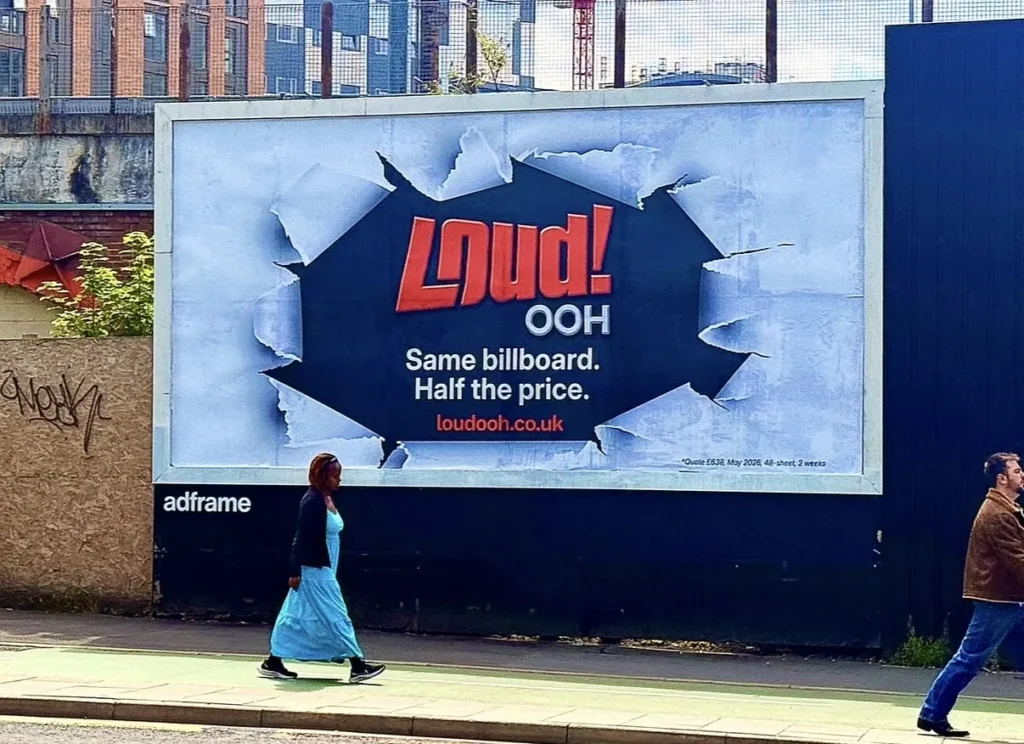 Bus stop street furniture advertising in the UK